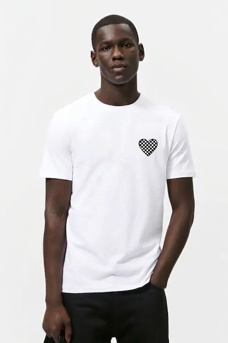 Checkered Heart T-shirt