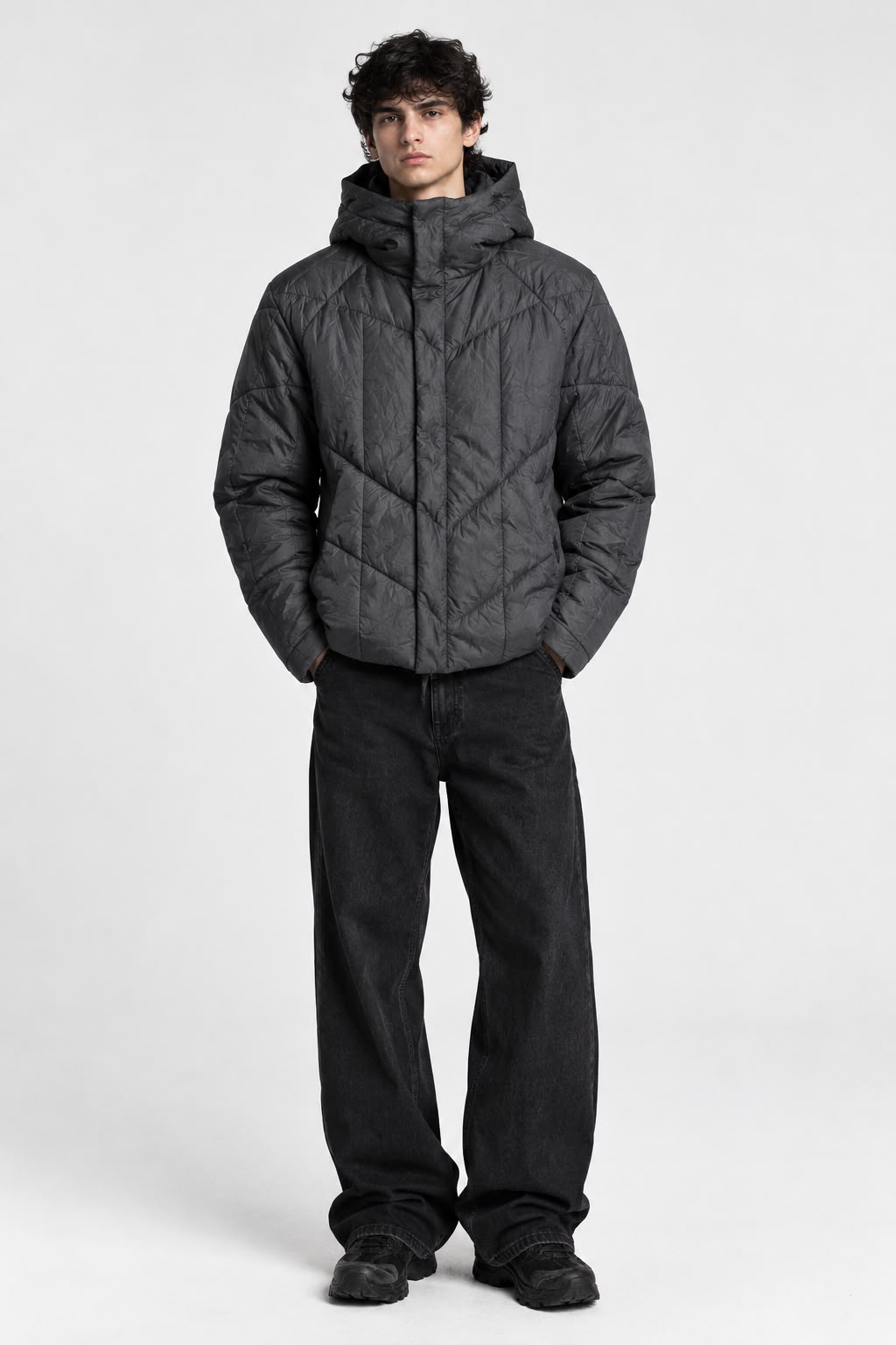 Gray Puffer Jacket