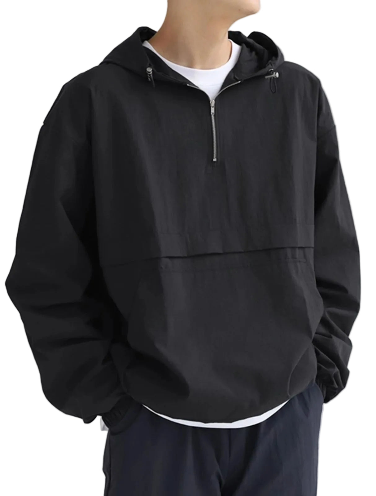 Half Zip Waterproof Rain Jacket