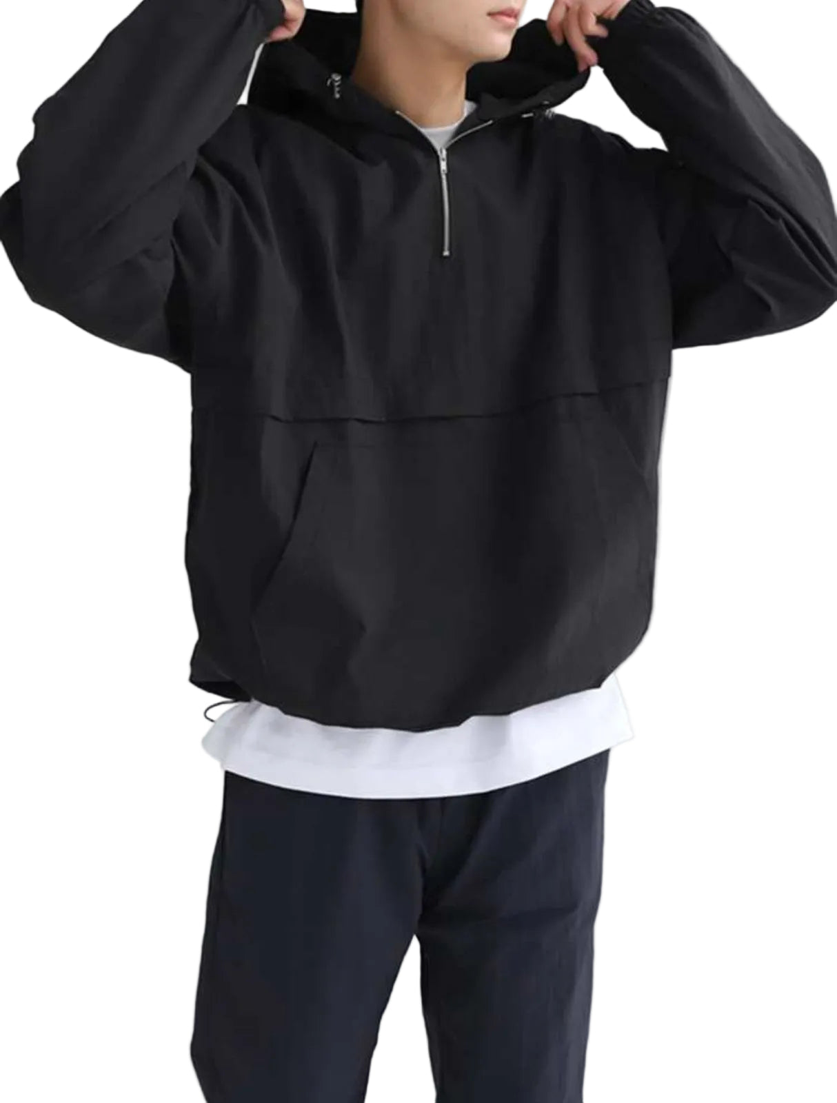 Half Zip Waterproof Rain Jacket