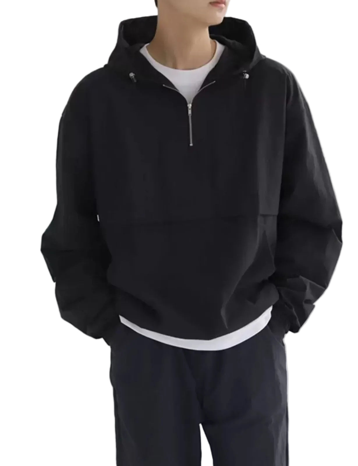 Half Zip Waterproof Rain Jacket