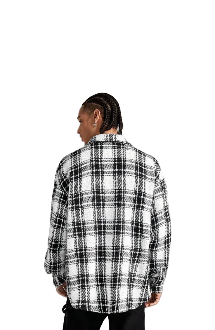 White Flannel Button Up