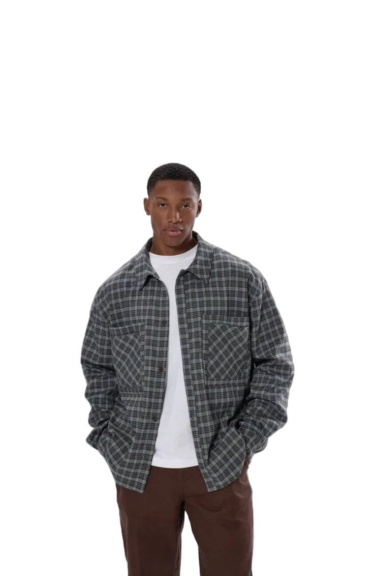 Gray Flannel Button Up