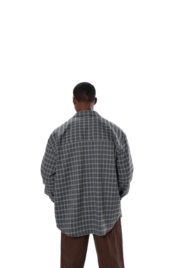 Gray Flannel Button Up