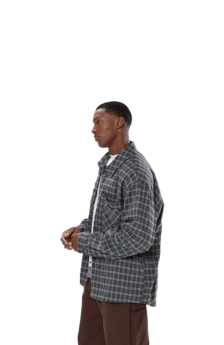 Gray Flannel Button Up