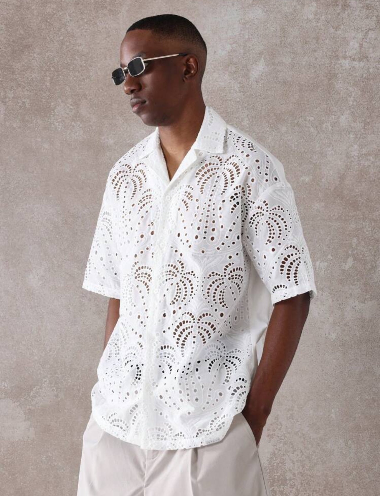 Palm Cutout Shirt