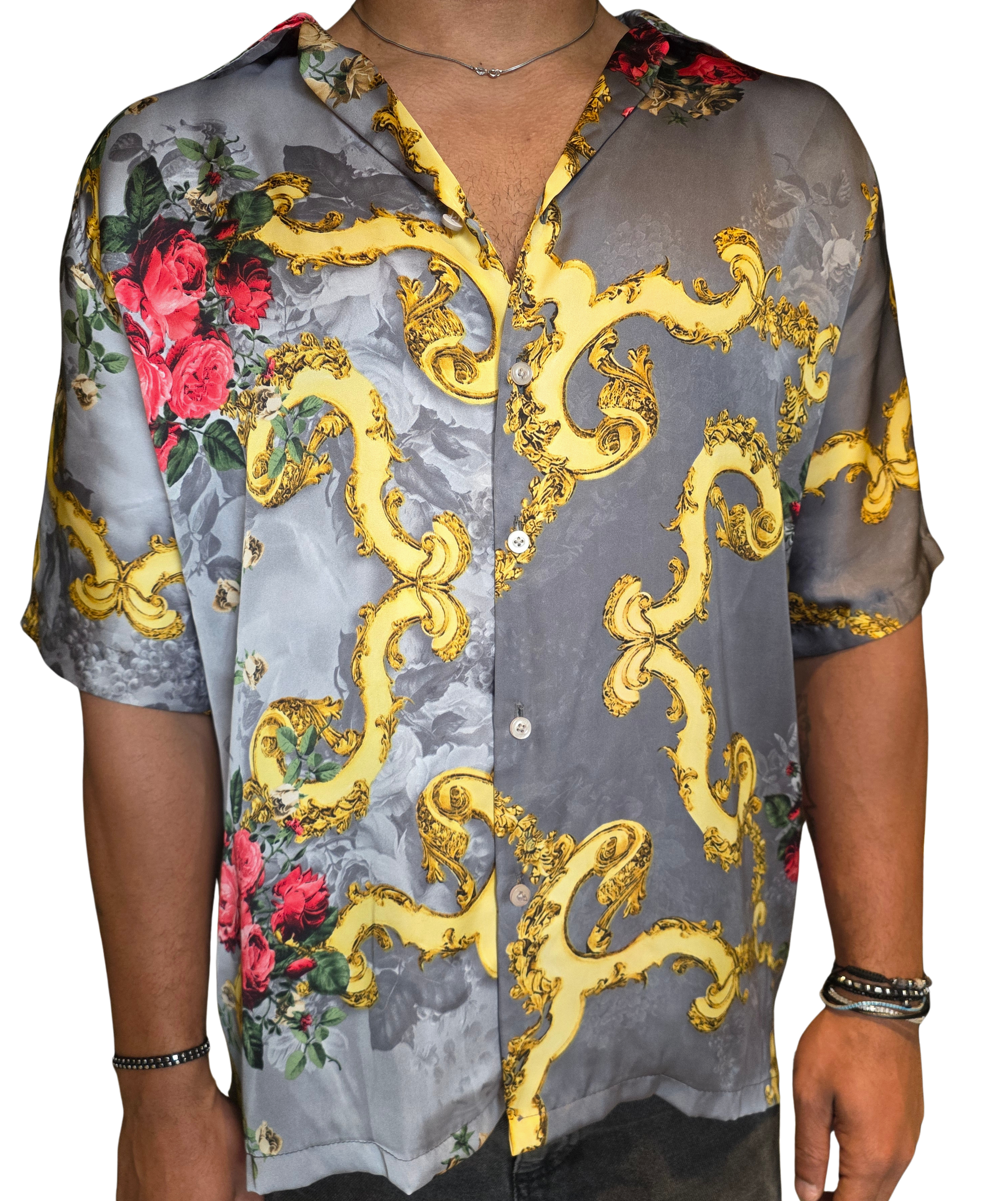 Rose Gold Satin Shirt