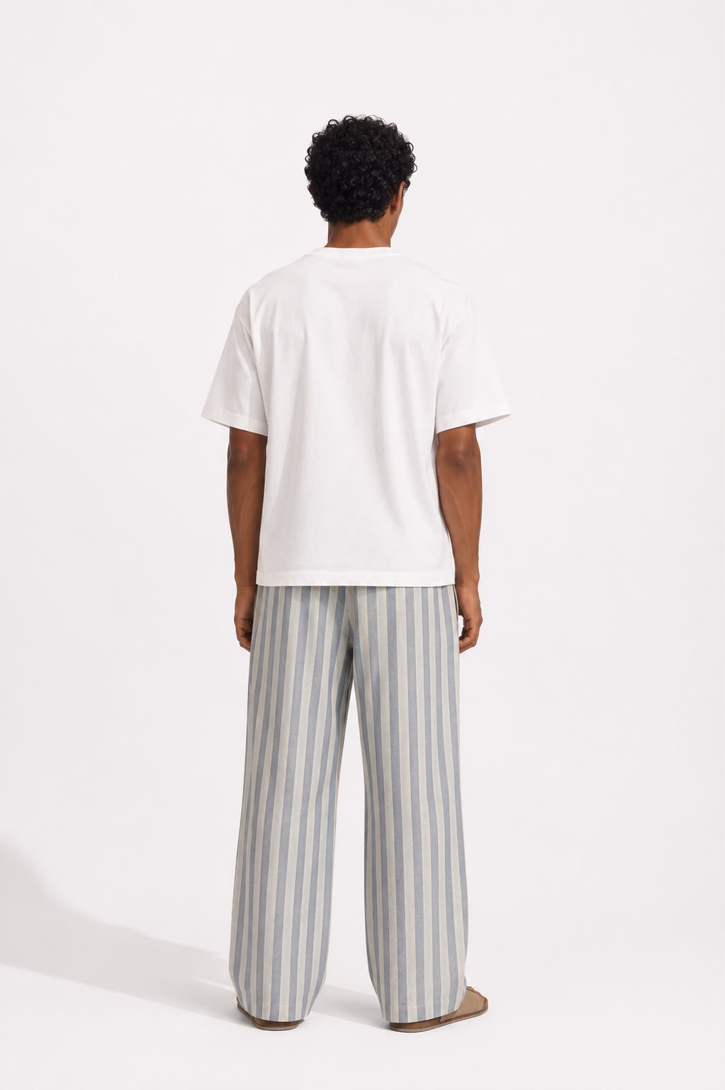 Baby Blue Striped Pant