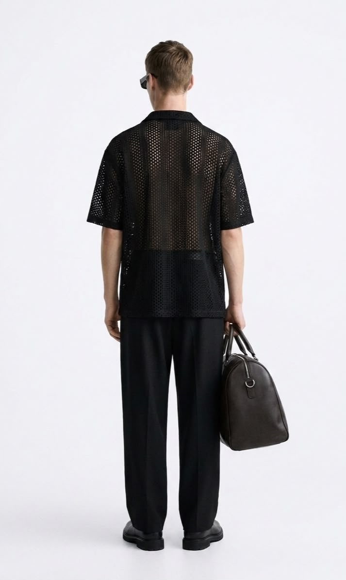 Black Knit Shirt