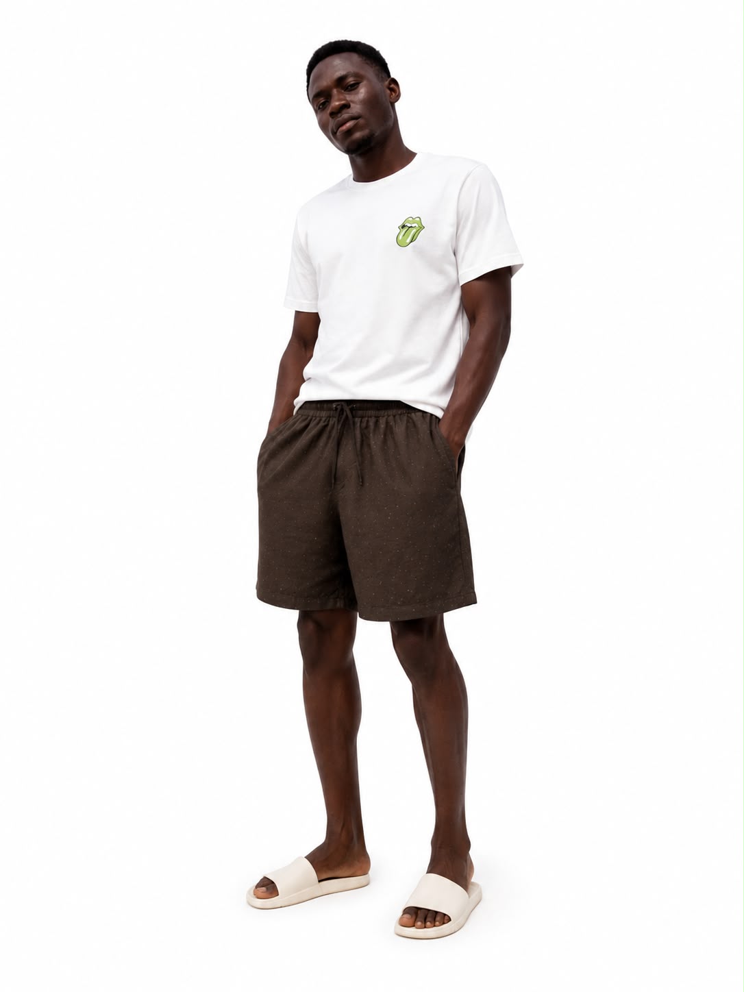 Brown Linen Short