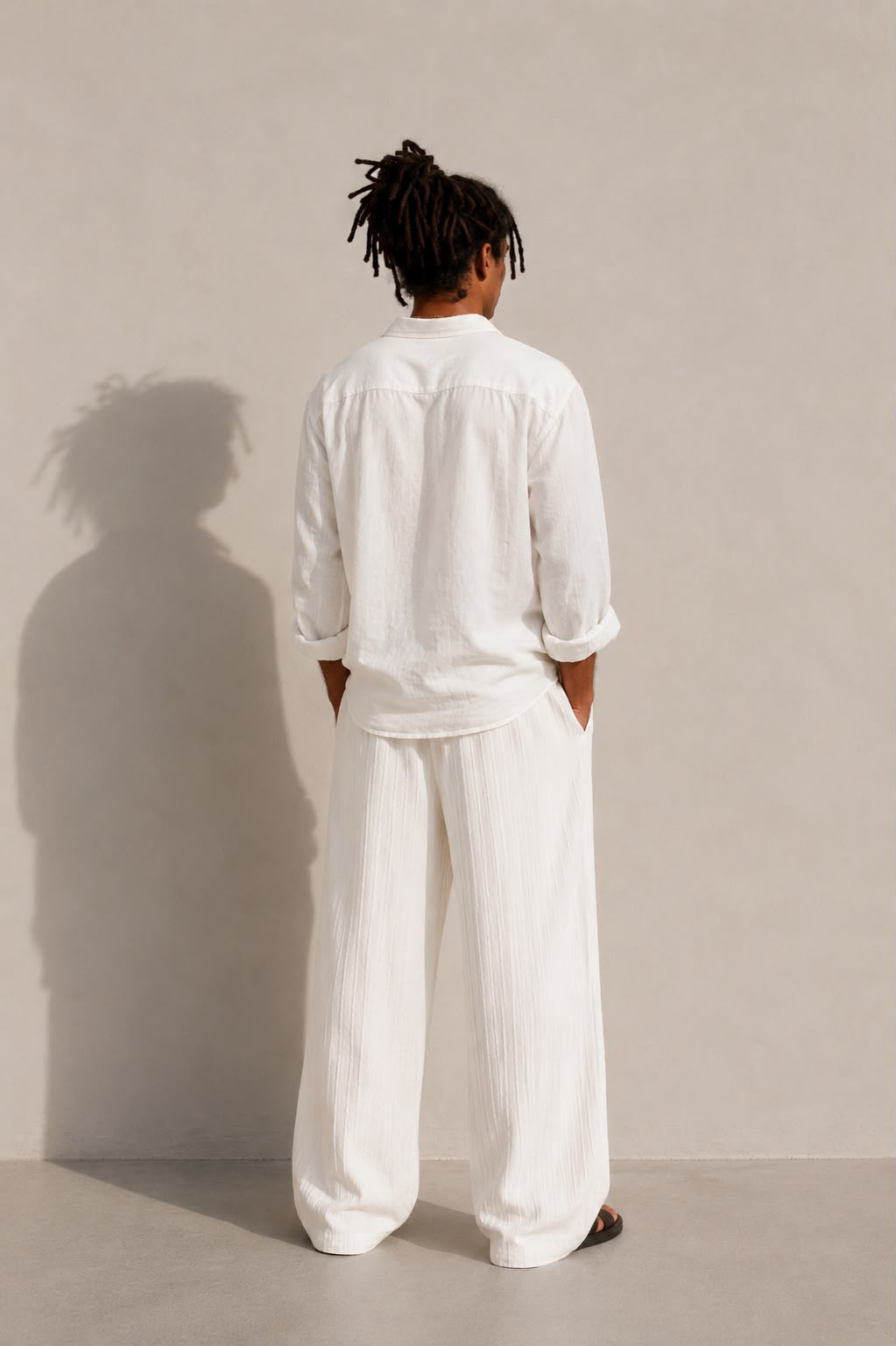 Pure White Linen Pant