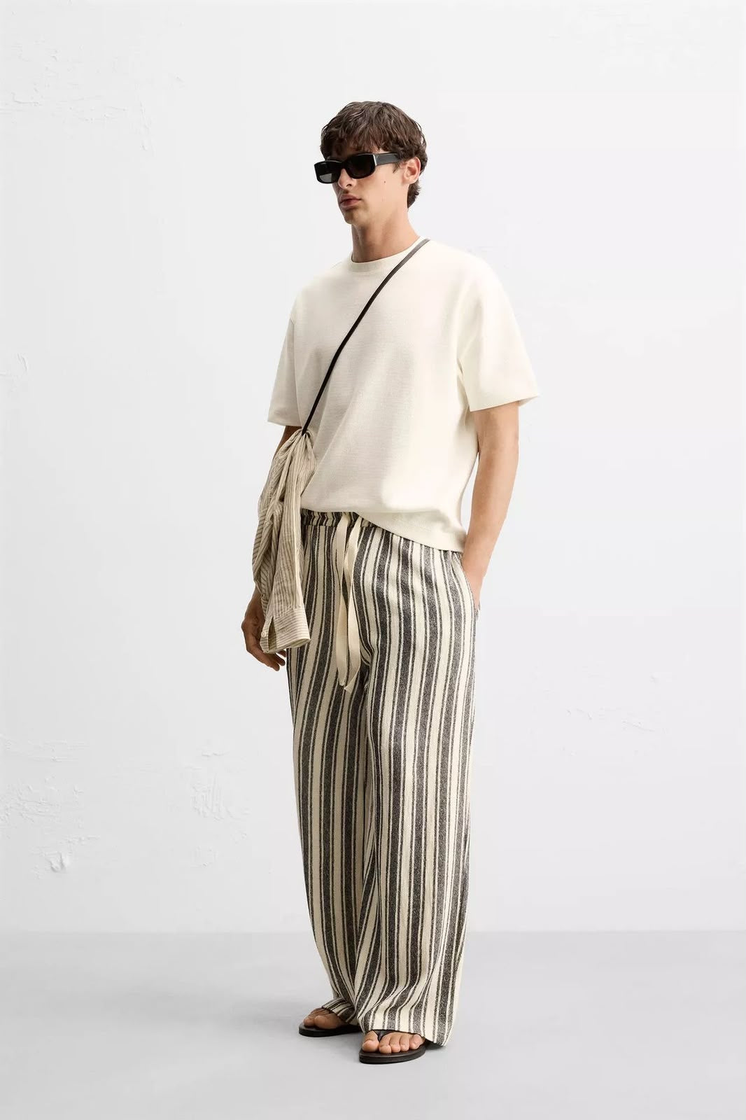 Rustic Black Striped Pant